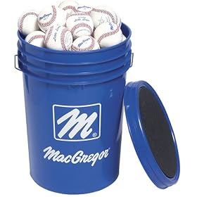 MacGregor Bucket of 5 Dozen 79P Practice Baseballs MacGregor Bucket of 5 Dozen 79P Practice Baseballs