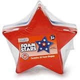 70 FOAM Star SHAPES 6" RED White Blue - CRAFTS (2 Packages of 35) Scrapbooking Project ACTIVITIES