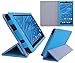 HappyZone PU Leather Case Cover with Build In Stand For Insignia Flex 7-INCH Tablet (Model NS-15AT07), Blue