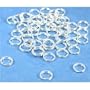 50 Sterling Silver Split Rings Charm Bead Parts 5mm