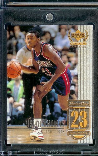 1999 Upper Deck Century Legends Basketball Card # 23 Isiah Thomas Detroit Pistons -Shipped In A Protective ScrewDown Case!
