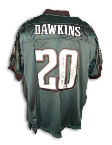 Brian Dawkins Autographed Philadelphia Eagles Green Reebok Authentic Jersey Inscribed 