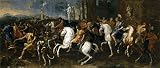 'Poussin Nicholas Atalanta and Meleager's Hunt 1637 38 ' oil painting, 30 x 70 inch / 76 x 178 cm ,printed on high quality polyster Canvas ,this Reproductions Art Decorative Prints on Canvas is perfectly suitalbe for Home Office artwork and Home gallery art and Gifts