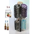 Kapselst�nder f�r 48 Tassimo Disc NEU verchrohmte Version + Tassimo Jacobs vollmundig intensiv 1er pack + 2 James Premium Sirup Sorten