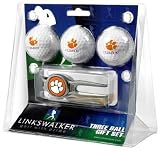 Clemson Tigers 3 Golf Ball Gift Pack w/ Kool Tool - NCAA College Athletics