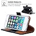 iPhone 7 Plus Case, Apple iPhone 7 Plus Case, FYY [Makeup Case] Premium PU Leather Wallet Case with Cosmetic Mirror, Card Slots and Wrist Strap for iPhone 7 Plus Black