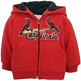Majestic St Louis Cardinals Newborn Red Full Zip Hoody Sweatshirt