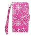 Cellularvilla Wallet Case for BLU Life Play L100A Pink Glitter Pu Leather Wallet Card Flip Open Pocket Case Cover Pouch