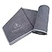 Yoga Mat Towel - Non Slip - Sweat Absorbent - Soft Microfiber Towels - for Hot Yoga, Pilates, Mat (Gray, 1 Mat Towel 24