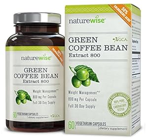 NatureWise Green Coffee Bean Extract 800 with GCA Natural Weight Loss Supplement, 60 Count