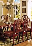 Set of 2 Dining Chairs Windsor Cherry Finish