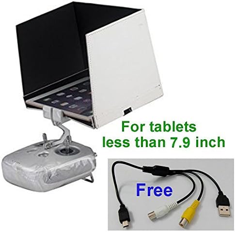 Melkin DJI Inspire 1 / DJI Phantom 3 Phantom 4 Accessory Monitor Hood Mobile Tablet Sun Visor for Ipad Mini / Air / Iphone and Other Phones Tablets (For Less Than 7.9 Inch Tablets)