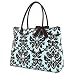 Belvah Quilted Damask Extra Large Tote Handbag