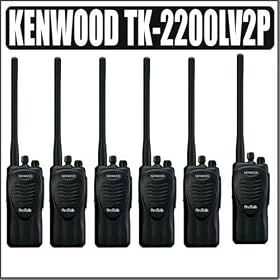 Click here to buy Kenwood Pro Talk TK-2200LV2P VHF 2 Channel 2 Watt 2-way Radio 6-Pack Bundle by Kenwood.