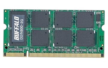 BUFFALO ノートPC用増設メモリ PC2-6400 (DDR2-800) 2GB D2/N800-2G/E