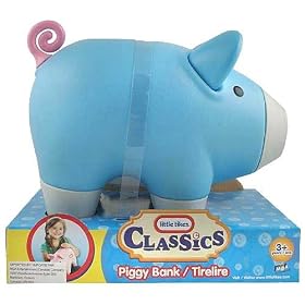 Little Tikes Classics Blue Large Piggy Bank: Toys &amp; Games