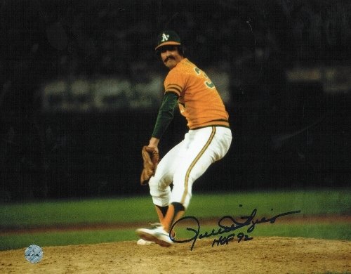 Rollie Fingers Oakland Athletics Autographed/Hand Signed 8x10 Photo Inscribed ''HOF 92''
