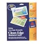Avery Two-Side Printable Clean Edge Business Cards for Inkjet Printers, Matte, White, Pack of 200 (08871)