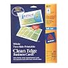 Avery Two-Side Printable Clean Edge Business Cards for Inkjet Printers, Matte, White, Pack of 200 (08871)