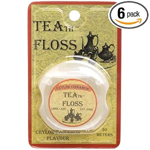 Click here to buy Linde Lane Teath Floss, Ceylon Cinnamon, 0.8-Ounce Packages (Pack of 6) by Linde Lane.