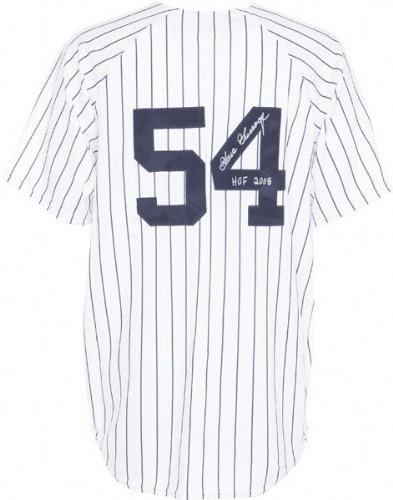 Goose Gossage Autographed Jersey | Details: New York Yankees, White Majestic Pinstripe, HOF 2008 Inscription