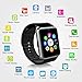 Bluetooth Watch Wrist Watch Phone with SIM Card Slot ,camera,SmartPhones, Make calls/Support SIM/TF for IOS,Android ,Samsung S5 S6 Note 4 Note 5 HTC Sony LG and iPhone 5 5S 6 6 Plus(Black)