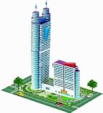 3D Shun Hing Square, China Skyscraper Model Building Puzzle