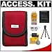 Nikon Coolpix Red Neoprene Case + Accessory Kit for, L14, L15, L18, S200, S210, S500, S510, S520, S550, S600, S700, S50, S51 S60, A52c, P60, & S52 Digital Cameras