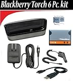 Blackberry Torch 9800 Sync Pod + F-S1 Battery + Blackberry Car Charger + Da ....
