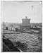 Civil War Reprint Atlanta, Georgia. Railroad roundhouse