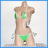 Butterfly Cheekhugger Bikini (Holographic Green) Micro