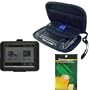 Garmin GPS Bundle Pack Combo: Smoke Silicone Skin, Black EVA hard shell case, and a Screen Protector / Guard with Lint Cleaning Cloth for use with Garmin Nuvi 200, 250, 260, 270, 205, 255, 265T, and 275T models