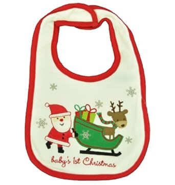 Carter's Baby's 1st Christmas Santa & Sleigh Bib