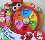 ELMO Sesame Street ELMO'S Peek & Seek See 'n Say w SOUNDS & Real SHAPES to Sort (2008 FISHER PRICE)