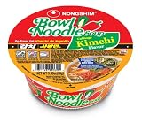 Nong Shim Bowl Noodle, Award-Winning, Kimchi, 3.03-Ounce Bowls (Pack of 18)