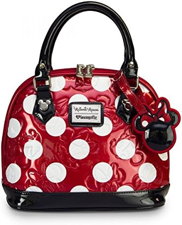 Minnie Mouse Red Polka Dot Mini Embossed Bag by Loungefly