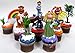 Sesame Street MUPPETS 10 Piece Birthday CUPCAKE Topper Set, Featuring Muppets Figures and Decorative Themed Accessories - Figures Average 2