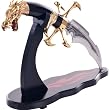 Trademark Poker 20-74G WhetstoneT Golden Dragon Claw Dagger - 14 inches Stand inclu