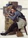 Kitchen & Housewares : Law Student by Norman Rockwell. Art Print on CANVAS 20 inches width by 24 inches height. Highest Quality