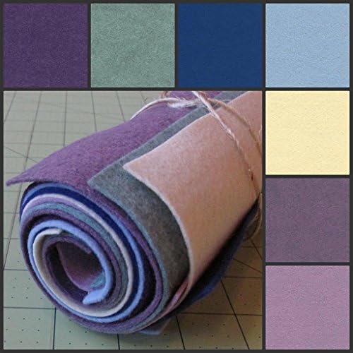 Felt Fabric Mix Color Wool Felt Sheets Crafting, Sewing, General Corky Collection Craft Felt 7 Sheets of Merino Felt 12"x12" 7 Colors