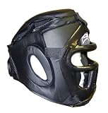 Martial Arts Headgear Guard Face Shield Cage Equipment #FB32-Size XL