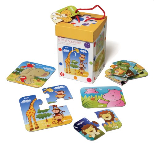51f24538xFL Infantino My First Animal Opposites Puzzle