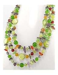 Fresh Water Pearls Necklace In Zinc