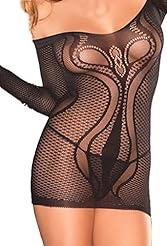 Spring Summer Winter Long Sleeves Off the Shoulder Nylon/Spandex Checkered Print Mini Dress 