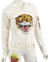 Ed  Hardy Sports hoodie tiger face WHOTIG014  Damen Kaputzenjacke