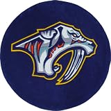 Anglo Oriental Nashville Predators Round Logo Floor Rug 30In Round
