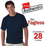 Hanes Authentic Tagless Tee - T-Shirt - Comes in 28 Colors