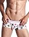 SEOBEAN Mens Low Rise Sexy Star Trunk Boxer Brief Short Pants Underwear