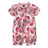 Tea Collection Lotus Raglan Romper, Sorbet