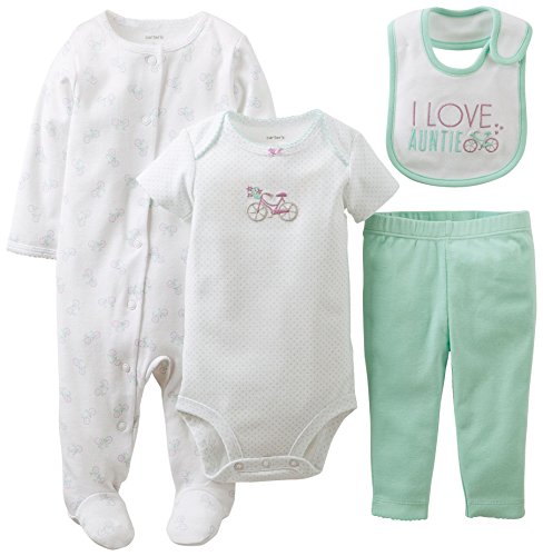 Carter's Baby Girls' 4 Piece Layette Set (Baby) - Mint